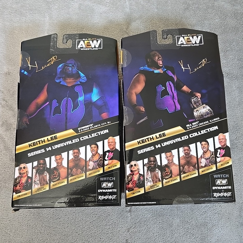 2024 AEW Jazwares Unrivaled 1of3000 Series 14 #132 Keith Lee Lot Rare/Regular - Picture 4 of 4